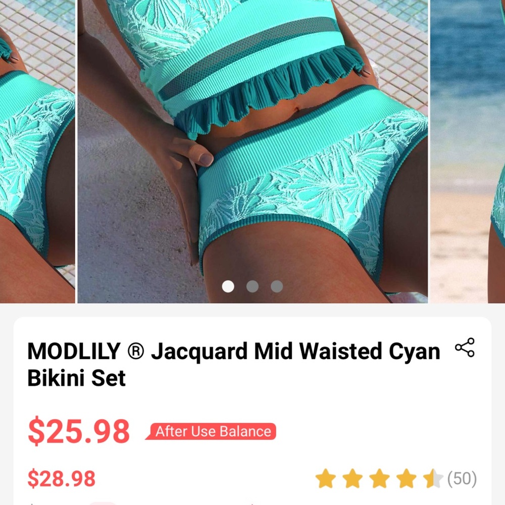 Modlily swim suit size large